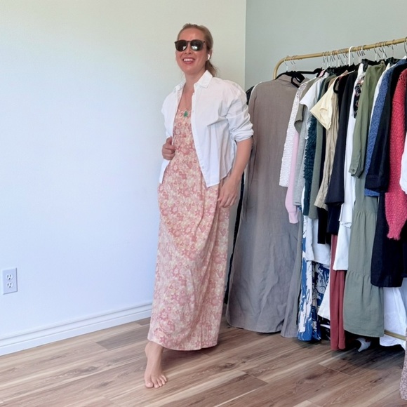 Cotton Floral Maxi Dress - Picture 13 of 14